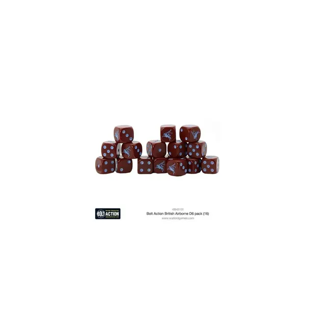 British Airborne D6 Dice (16)