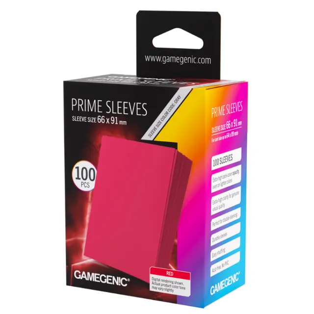 Gamegenic: Prime Sleeves (Red) (100)