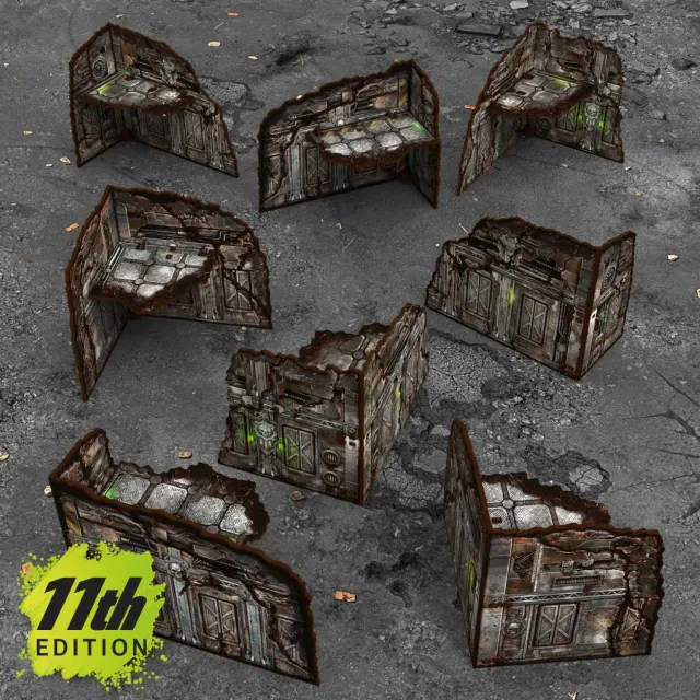 Edificios plegables prepintados 11ª edición (Pack x8)