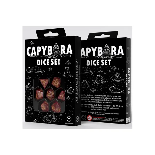 Q-Workshop: Capybara Dice Set (Chillo)