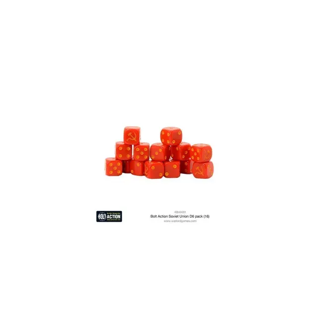 Soviet Union D6 Dice (16)
